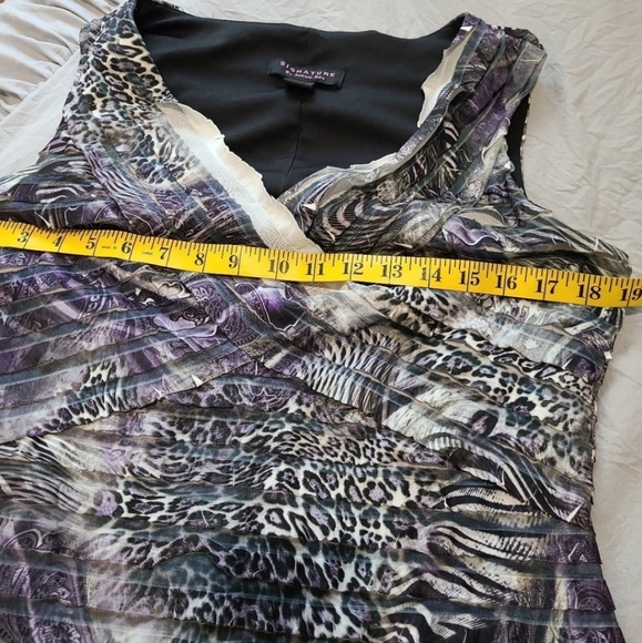 Robbie Bee Signature,  V neck, sleeveless  Dress Womens size 12 - Picture 5 of 9